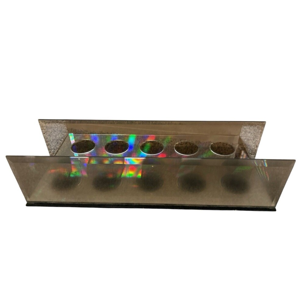PartyLite Infinite Reflections Tealight Candle Holder PRISM P90673